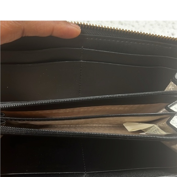 Kate Spade Whitaker Place Nisha Quilted Leather Zip Around Wallet, Black - Picture 6 of 6